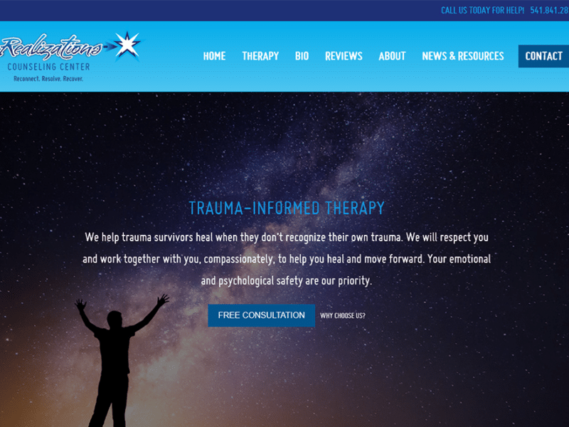 Realizations Counseling Center Launches New Website